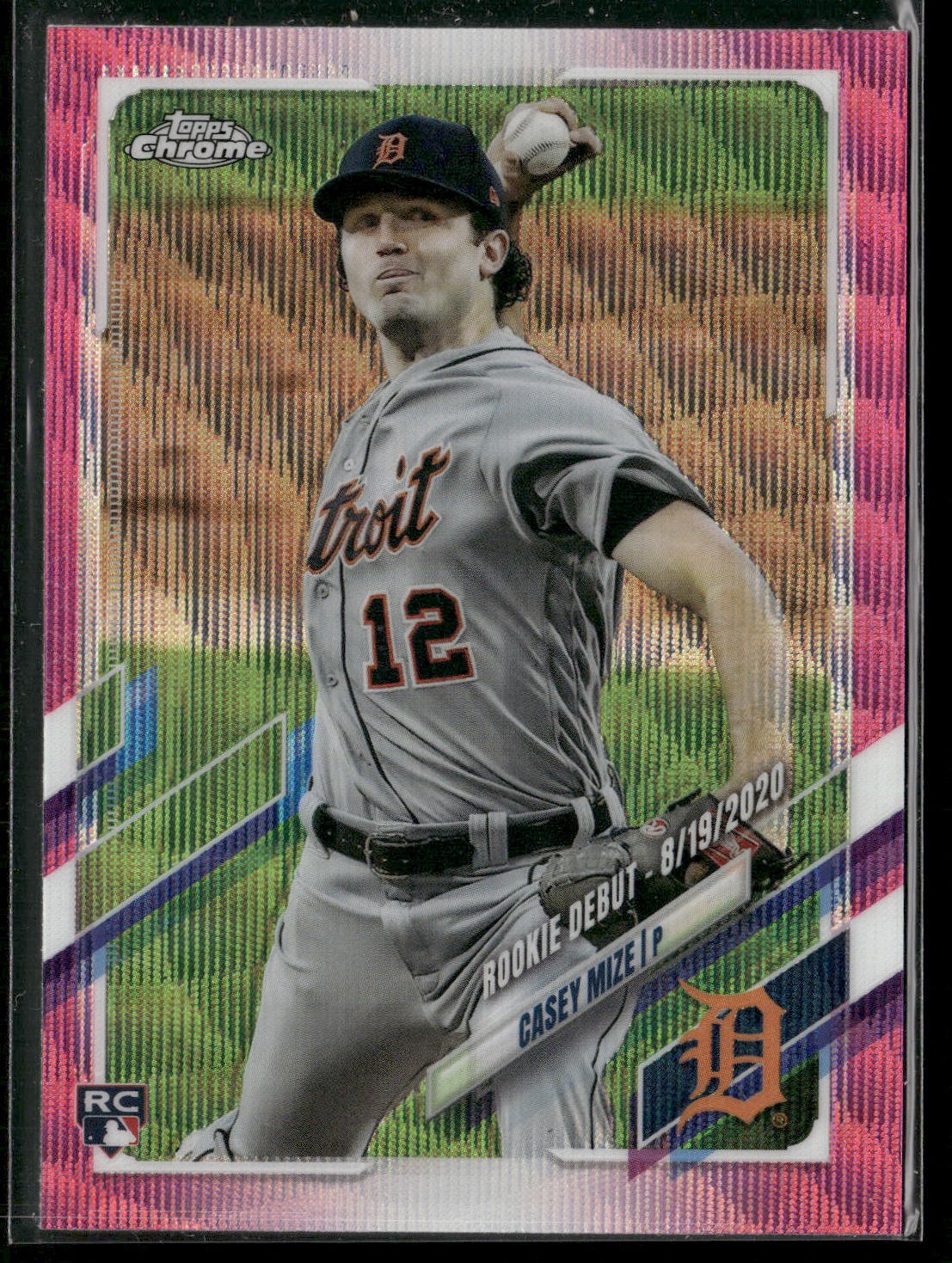 2021 Topps Chrome Update #USC73 Casey Mize Pink Wave Refractor