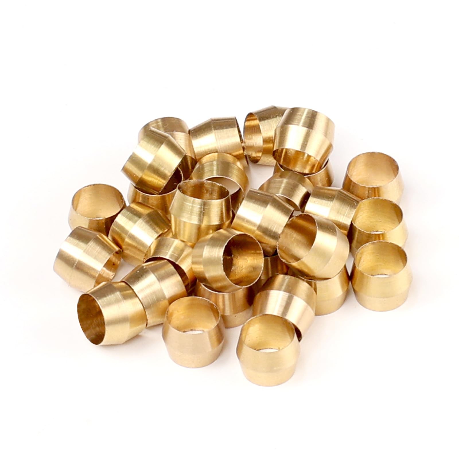 Brass Compression Fitting Ferrule Sleeve, 5/32" Tube 5/32" Tube OD ï¼ˆ 30 Pcsï¼‰