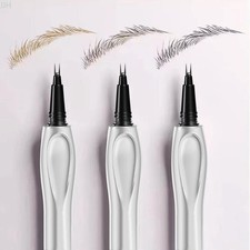 Pluma de tinta para cejas impermeable de 2 puntas - Tenedor 3D lápiz de maquillaje de cejas de larga duración