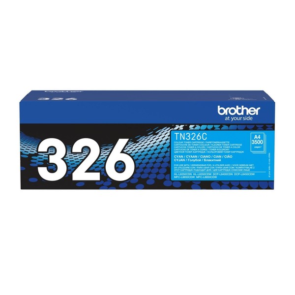 Brother Original TN326C Toner Cyan 3.500 Seiten (TN-326C)-image