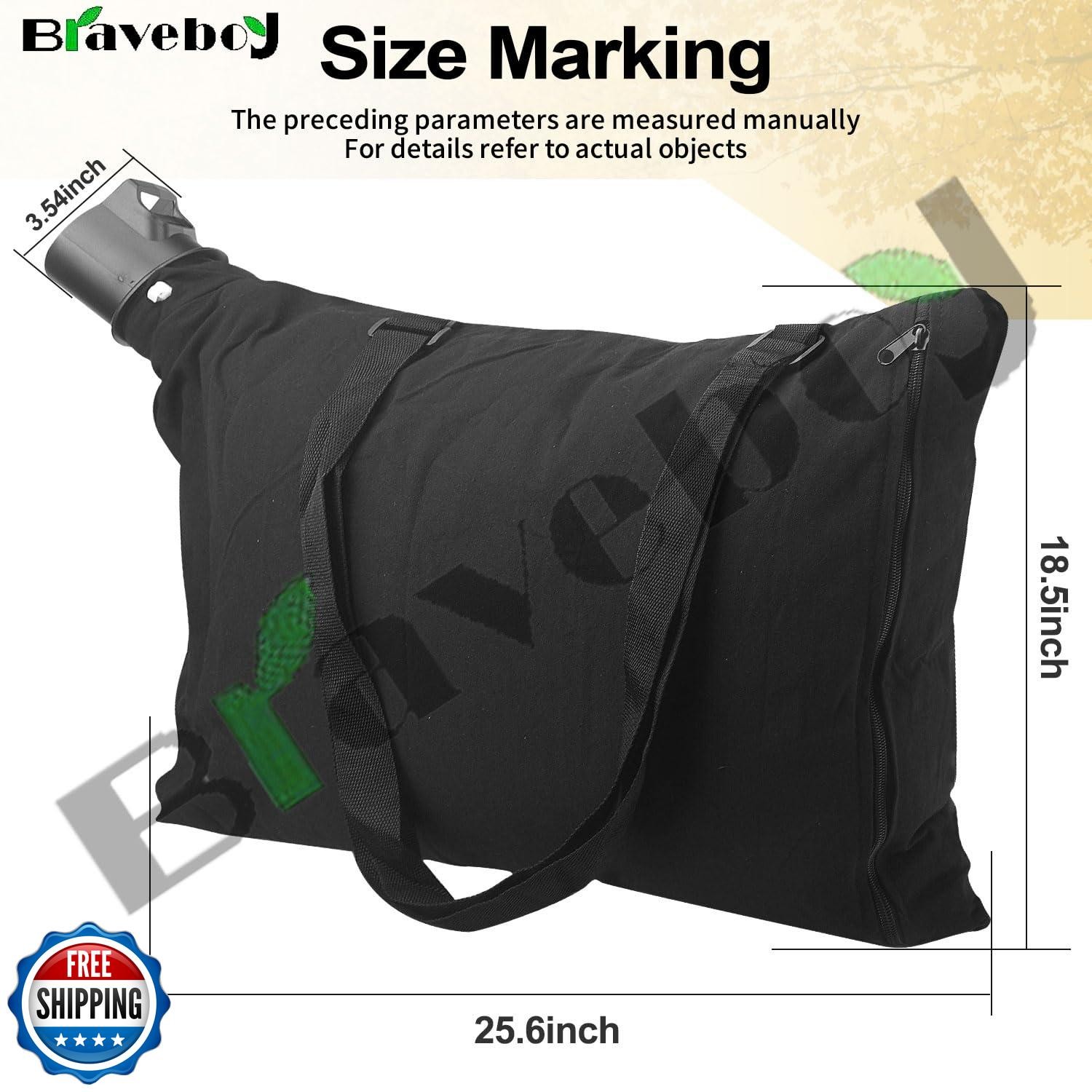 Braveboy 90560020-01 Leaf Blower Shoulder Bag, Compatible with Black and Deck