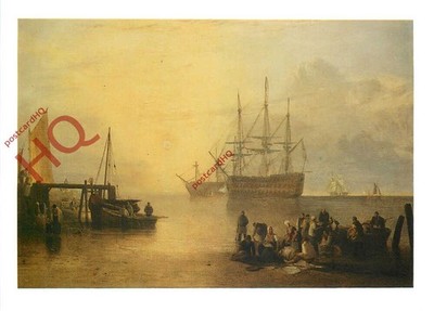 Ansichtskarte:: Joseph Mallord William Turner, Die Sonne geht durch Dampf auf