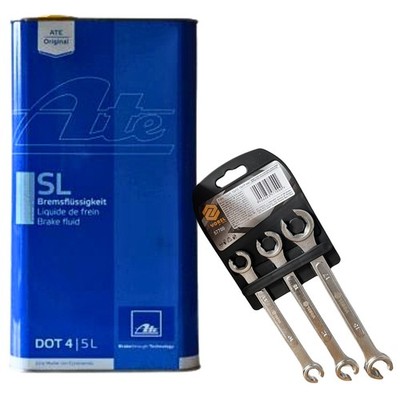 ATE 03.9901-5803.2 Bremsflüssigkeit SL DOT 4 5L + 3 Stk. Schlüssel Satz