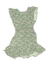 Monoprix Girls Green Dress 10