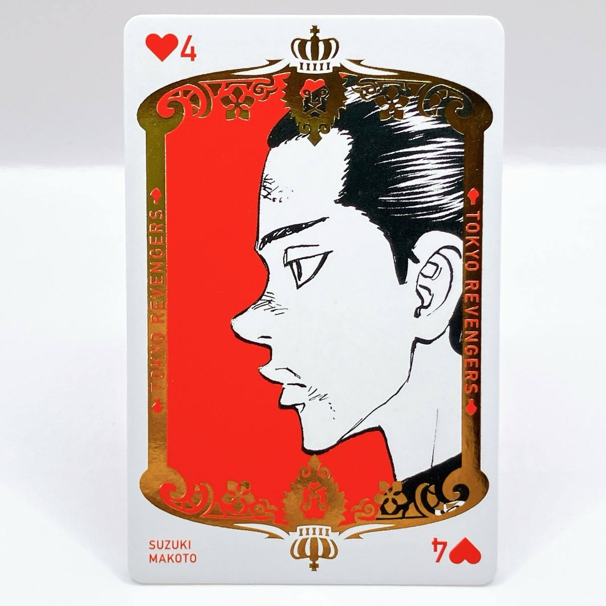 Makoto Suzuki Tokyo Revengers Playing Card 4 Heart Anime Manga