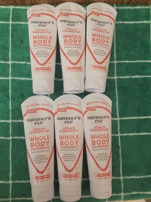 Lot Of 6 Summer's Eve Whole Body Deodorant Blissful Escape & 1  3fl oz-FREE SHIP