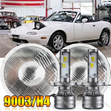 For Mazda Miata 1990-1997 2x 7 Projector Round Led Headlights High-low Beam Us