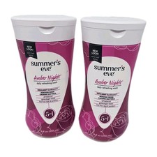 2 Summer's Eve Amber Nights Daily Refreshing Feminine Wash pH Balanced 9 oz Ea