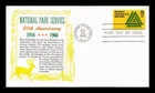 DR JIM STAMPS US COVER NATIONAL PARK SERVICE 50TH ANNIVERSARY FDC KHOL KRAFT