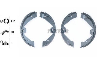 TEXTAR Bremsbackensatz Feststellbremse 91074700 für VW PORSCHE 92A TOUAREG AUDI