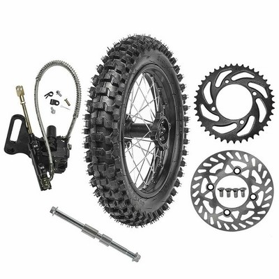 14'' Rear Wheel 90/100-14 Tire Rim Kit Dirt Bike Honda Apollo SSR 70cc 125 110cc