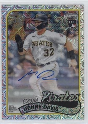 2024 Series 1 1989 Topps Chrome Silver Pack /299 Henry Davis #T89C-94 Auto ms9
