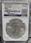 2002 (2001) MS69 Silver Eagle Early Production Mercanti NGC - MES (SPOTS)