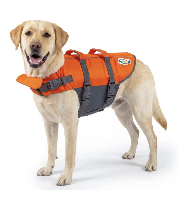 Outward Hound Granby Splash Dog Life Jacket L Nylon Rescue Handle QR Buckle