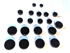 Round Beading/Crafting Black Storage Containers All Sizes 20 Pieces Combo Lot