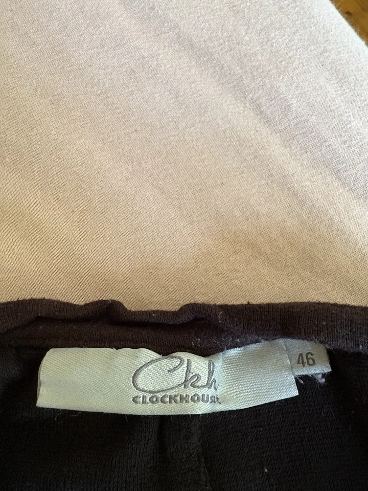 Kleid mit hübscher Blumenstickerei, 3/4-Arm, schwarz, C&A - Bild 4 von 4