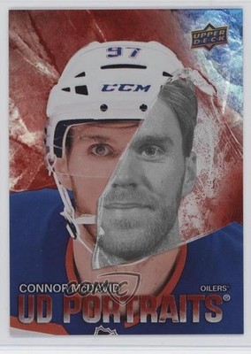 2025-26 Upper Deck Series 2 UD Portraits Red 32/199 Connor McDavid #P-60 16w2