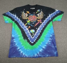 Liquid Blue Montage Mountain Music Festival Mens T Shirt Size XL Tie Dye