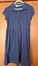 DESIGNER GAP 100% COTTON SHORT SLEEVE POLO STYLE NAVY BLUE DRESS SIZE LARGE
