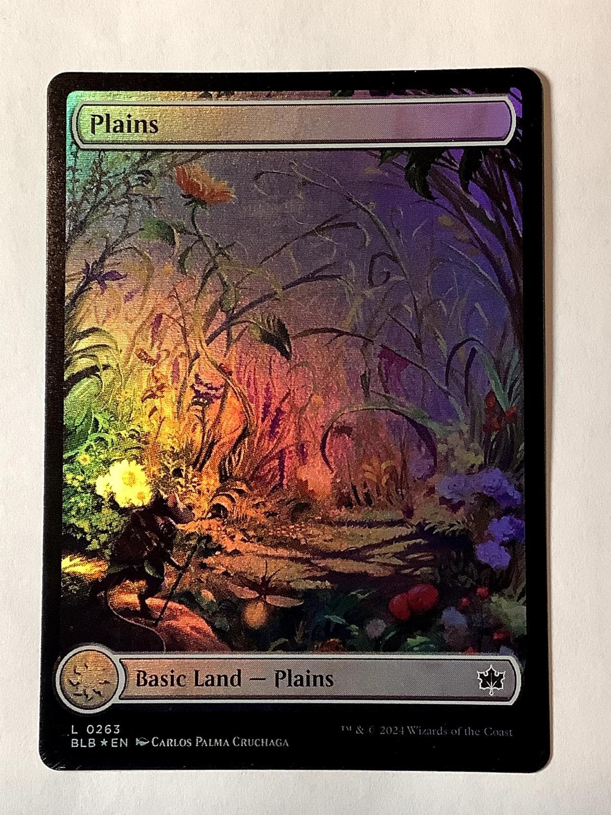Plains (0263) 263 Land Bloomburrow Magic: The Gathering Foil Near Mint