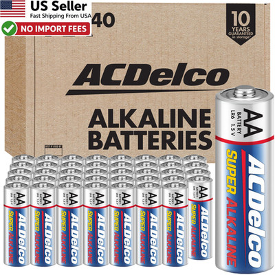 ACDelco AA Batteries 40 Count Max Power Super Alkaline Double A Bulk FROM USA