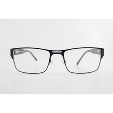 Black Rectangular Eyeglass Frames 57-18-150 Triple Bridge Modern Designer Style