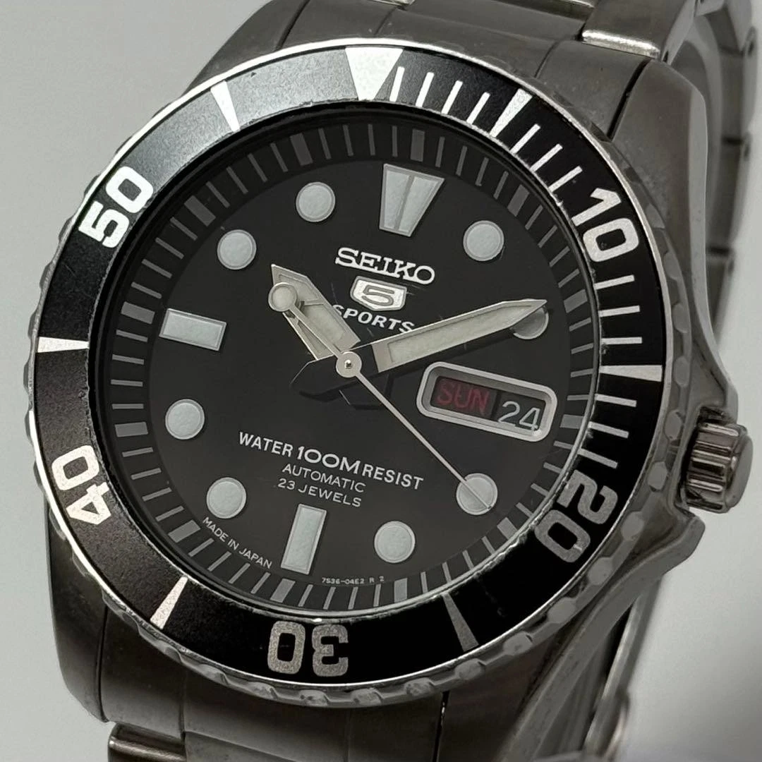 Seiko 5 Sports Mechanical (Automatic) Diver Wristwatches for sale