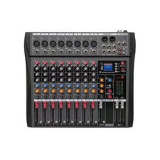 8 Channel Professional Digital Mixer Sound Board Console Bluetooth Live Studi...