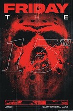 Friday The 13th - Poster -Camp Crystal Lake-Licensed-New In Plastic-Rolled-22x34
