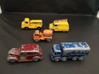 MATCHBOX LESNEY LOT OF FIVE MODELS INC SUGAR CONTAINER TRUCK--Y530