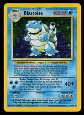 BLASTOISE 1999 Pokemon WoTC Base Set Holo Rare 2/102
