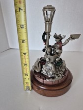 Disney Chilmark Holiday Harmony Fine Pewter Figure Ltd Ed Mickey Goofy Christmas