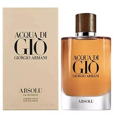 Giorgio Armani Acqua Di Gi Absolu EDP Spray 3.4 oz for Men, Brand New Sealed
