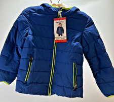 Gerry Boys' Jersey Lined Full Zip Bubble Jacket Size 6, Blue