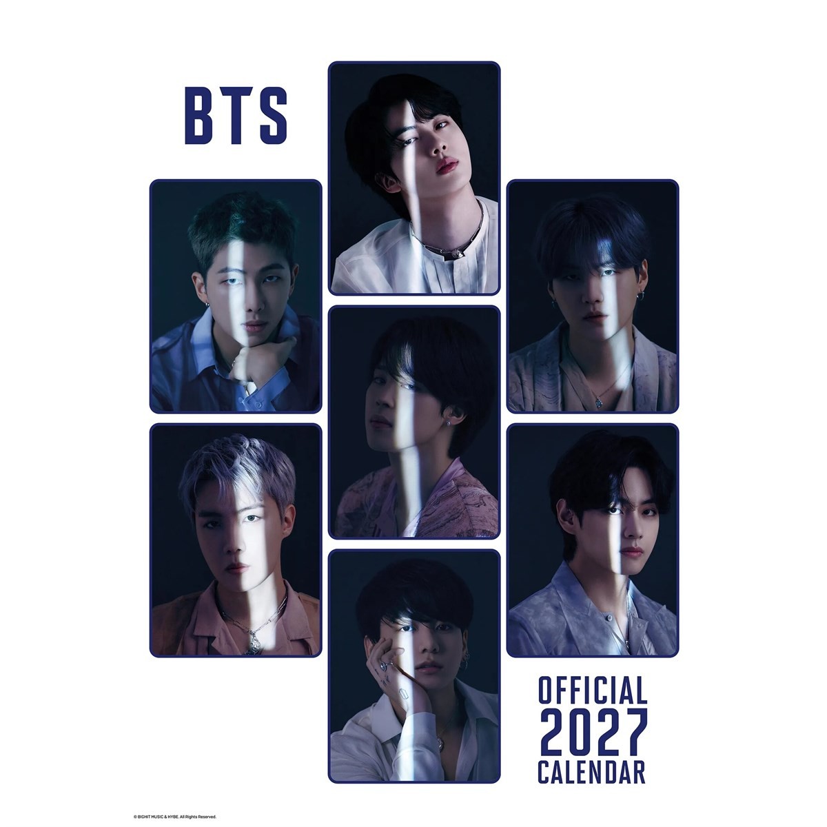 BTS 2027 A3 Wall Calendar Official Licensed K-Pop Band Calendar Large A3 Format Monthly Grid Layout Group & Member Photos Gift for BTS ARMY Fans - Image 2