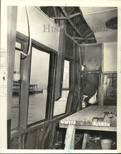 1973 Press Photo "Verrazan" Ferry Boat Crash Window Damage - sia34292