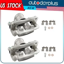 Pair Rear Brake Calipers w/ Bracket For 2007 2008 2009 Hyundai Santa Fe V6