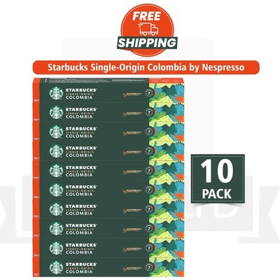 STARBUCKS By Nespresso Single Origin Colombia Espresso Capsule Coffee 100 PODS