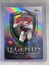 2025 Topps Chrome Legends Gridiron LOG-8 Joe Montana Refractor 49ers HOF
