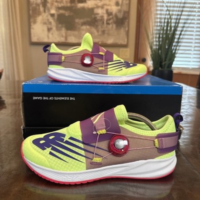 NEW BALANCE KIDS' FUELCORE REVEAL BOA RUNNING SHOE GKRVLGP2 Size 5.5