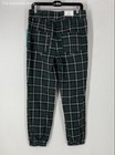 Tinseltown Womens Green Plaid High-Rise Elastic Waist Jogger Pants Size Medium — photo 2