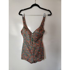 Vtg 1980 Cole of California Women's Swim Suit Sz 14 Nylon/Spandex