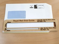 Royal Mail PPI Letter Large Size Guide Postal Price Template Postage Ruler