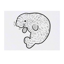 'Cute Manatee' Temporary Tattoos / Transfers TO00025992 