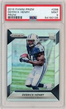 2016 Panini Prizm Derrick Henry Silver Prizm Rookie Card PSA 9 Titans #298 RC. rookie card picture