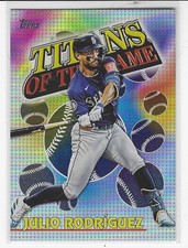 2026 Julio Rodriguez Topps Series 1 Celebration Titans of the Game TOG-20