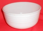 Vintage White Pyrex Ribbed Milk Glass 4 Qt Mixing Bowl Hamilton Beach #34 sr-ub