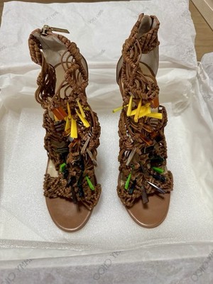 JIMMY CHOO ブラウン ミュール 38.5 JIMMY CHOO ブラウン ミュール 38.5