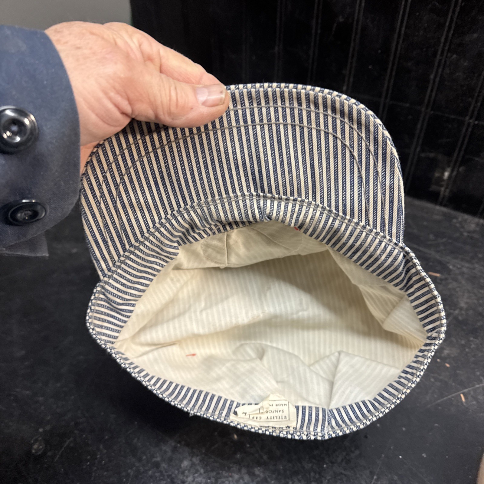 Train Conductor  Striped Engineer Cap Landisville… - image 4