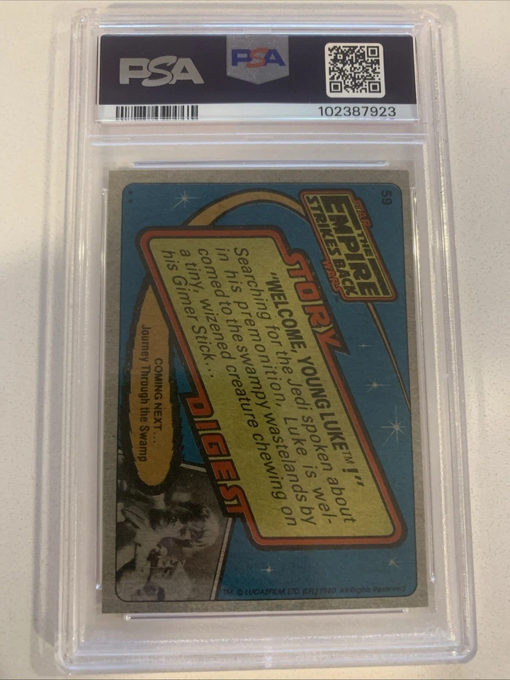 1980 Stars Wars - Welcome, Young Luke! #59 - Empire Strikes Back PSA 9 - Image 2 of 2